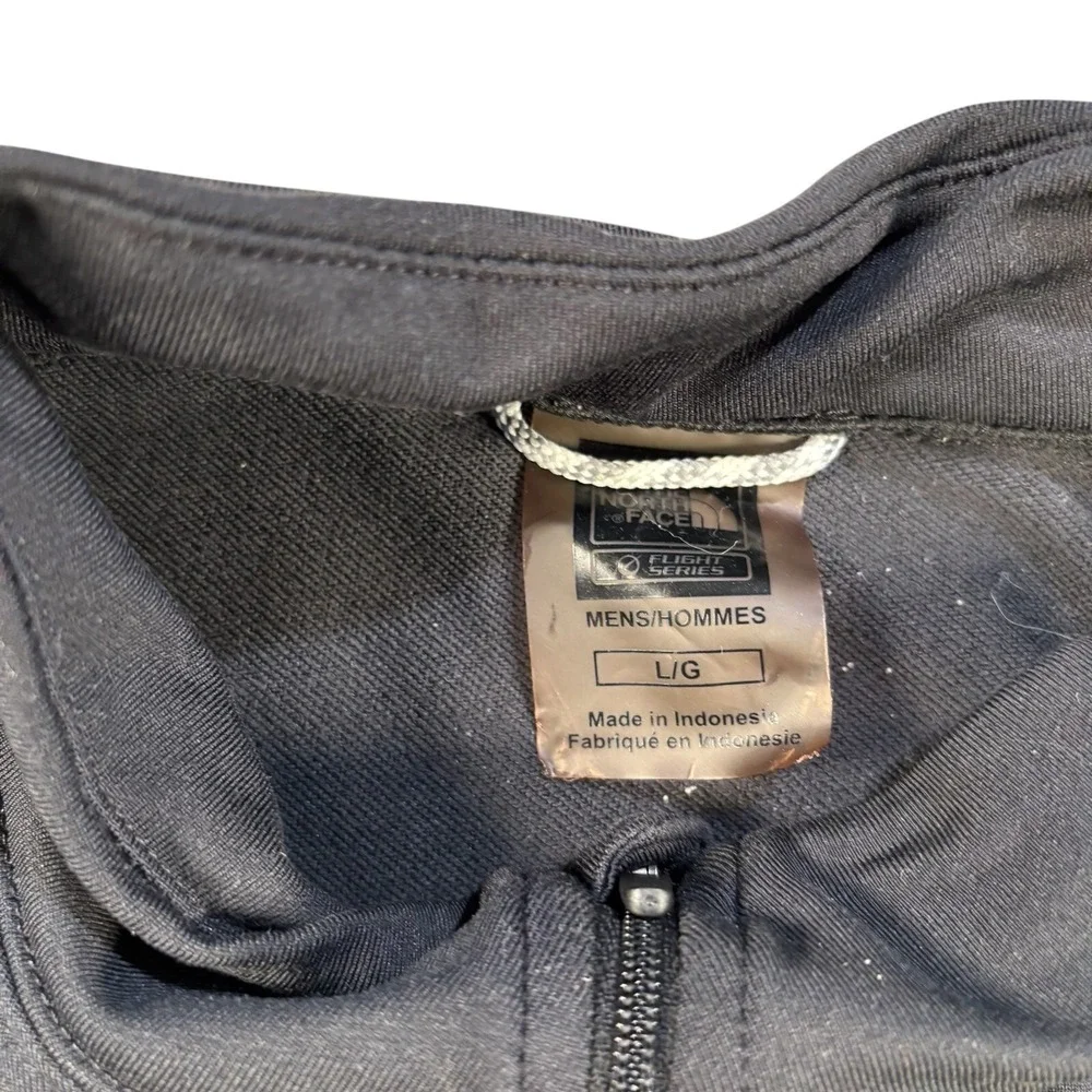 The North Face Men's Black Quarter‎ Zip Pullover Athletic Sweatshirt Sz L TNF
